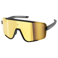 유락 호코 러닝 자전거 미러 변색 선글라스, Jet Black + Champion Gold, 1개