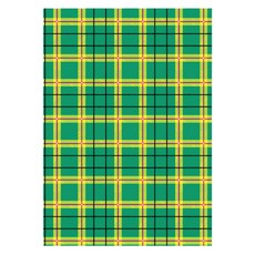 Iciel design 6孔補充內頁 Newtro格紋 綠色 32p 組, 4套