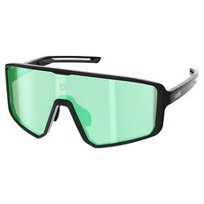 유락 루프트 자전거 러닝 미러 선글라스, 젯블랙/부스트블루 미러렌즈, 1개