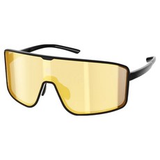 ULac OTAKU 跑步自行車變色鏡面太陽眼鏡, 1個, 曜石黑 + 冠軍金