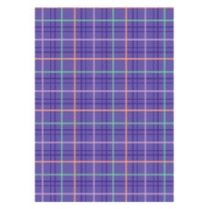 Iciel design 6孔補充內頁 Newtro格紋 紫薄荷 32p 組, 4套