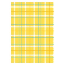 Iciel design 6孔補充內頁 新復古格紋 檸檬黃 32p組, 4套