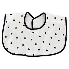 baby sopoong 輕量媽媽圍兜 短版, 圓點黑, 1個, 1入