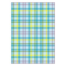 Iciel design 6孔補充內頁 Newtro格紋 藍色 32p組, 4套