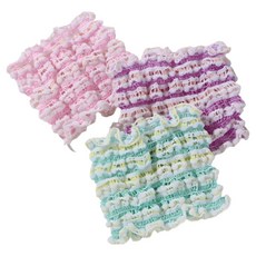 Kkuji 輕便舒適洗臉頭帶頭巾3件組, 粉紅色, 紫色, 綠色, 1套