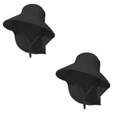 MPINI 遮陽寬簷帽 2入, 黑色