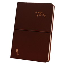 아이씨엘디자인 of the day 플래너 무지 노트, 초콜렛, 1개