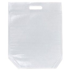 手提六角站立式保冷袋 大, 白色, 50個