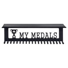 Soulrich 獎盃與獎牌展示金屬架 40 x 12 x 10.5 cm 款式2 獎盃懸掛型, 單一顏色, 1個