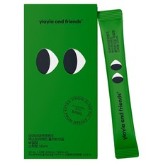 yiayia and friends 特級初榨橄欖油 隨身包 羅勒風味 10入, 1個, 100ml