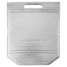 手提六角銀箔站立式保冷袋 小, 銀色, 50個