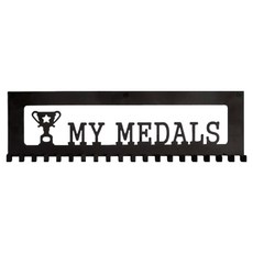 Soulrich 獎盃與獎牌金屬展示架 40 x 12 x 3.5 cm 款式1 基本款, 單一顏色, 1個