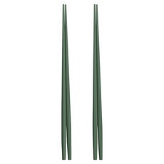 코지테이블 국산 에센셜 PPS 열탕소독 육각 젓가락, 2개, 단품, 다크그린