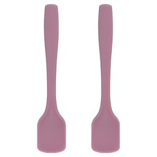 코지테이블 국산 실리콘 요거트 미니스푼 15cm, 2개, 다크핑크
