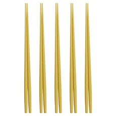 COZY TABLE 韓國製 Essential PPS 熱水消毒六角筷子, 5個, 單品, 黃色