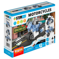 Engino 安捷積木 STH22 英雄系列 摩托車積木, 藍色, 1個