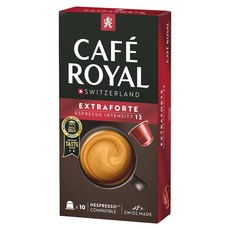 Cafe royal 瑞士產 精品咖啡 超特濃義式濃縮膠囊咖啡, 5.2g, 10個裝, 1組