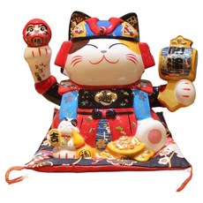 INTODECO 可愛武士招財貓 福貓 86119, 混合色