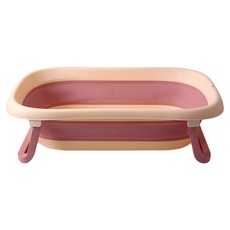 DING DONG PET 寵物防滑折疊浴缸, 粉紅色, 1個