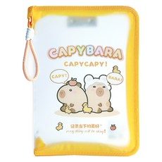 랩앤툴스 카피바라 파일 케이스, 옐로우, 1개