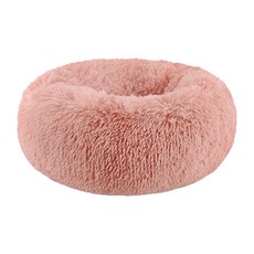DING DONG PET 寵物蓬鬆甜甜圈坐墊, 藕粉色, 1個