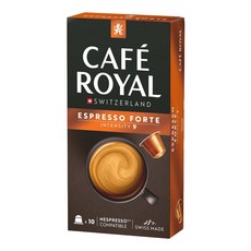 CAFE ROYAL 芮耀咖啡 瑞士產 精品咖啡 特濃義式濃縮膠囊咖啡, 5.2g, 10個裝, 1組