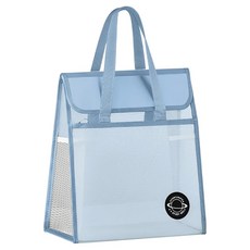 랩앤툴스 투명 정리 학습 가방, 블루, 1개