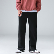 EV CLOSET 李滉FNC 男士 Eve 基本款 大尺碼 寬褲 6076-1