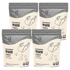 오가웰 유아용 유기농 현미로 만든 햇살팝, 혼합맛(사과/당근), 25g, 4개