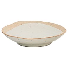 yido DOZAGI 陶瓷溫潤Sohwi大碗 28cm, 白色 + 棕色, 1個