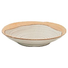 yido DOZAGI 陶瓷 溫潤 Sohwi 腳碗 中 25cm, 白色 + 棕色, 1個