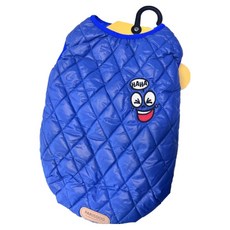 패리스독 반려동물 이모션 경량 패딩, 블루, 1개