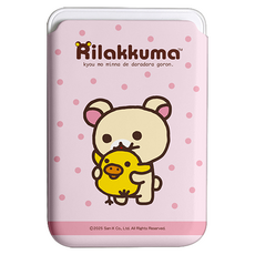 리락쿠마 도트 맥세이프 하드 카드 지갑, 핑크 도트, 1개