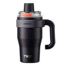 TKK T-One彈蓋冰霸杯 316不鏽鋼, 夜瀾黑, 1個, 800ml