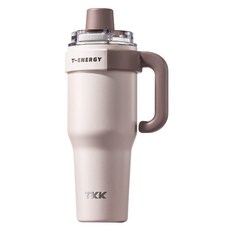 TKK T-One彈蓋冰霸杯 316不鏽鋼, 初春粉, 1個, 1.2L