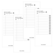 Iciel design 便條紙 清單, 雲朵, 4個, 46張