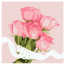 디클레어 DIY 유화 그리기 20 x 20 cm, 8번, 1개