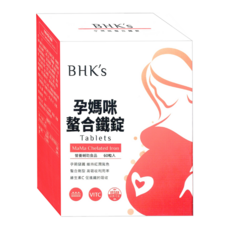 BHK's 孕媽咪螯合鐵錠, 1個, 60顆