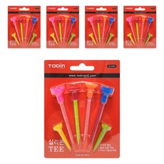 TODIN 矽膠塑膠高爾夫球釘組, 混合顏色, 5套
