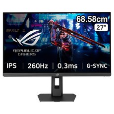 에이수스 WQHD Fast IPS 260Hz 0.3ms 400cd DCI P3 95% 멀티스탠드 ROG STRIX 게이밍 모니터, 68.58cm, XG27ACMEG