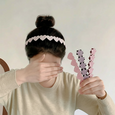 Style Planet 魔鬼氈閃亮髮帶4件組