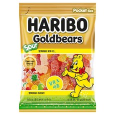 하리보 골드베어 사우어 젤리, 1개, 80g