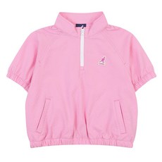 KANGOL KIDS 兒童半拉鍊短袖泡泡紗夾克 PB 2002