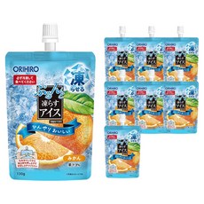 ORIHIRO Plunto 冷凍果凍 橘子口味, 130g, 8個