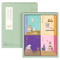 SSANGGYE 日常茶碗 韓茶實錄 禮盒 + 提袋, 1套, 智異山石梨茶 + 繡球柚子茶 + 肉桂薑茶 + 雙和茶