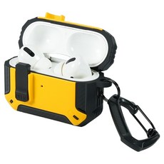 NUCLE Safety Lock AirPods Pro 3 保護殼, 黃色, 1個, 紐可 Safety Lock AirPods Pro 3 保護殼