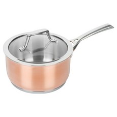 BRK Germany 電磁爐 Modern Chef 銅製三層單柄鍋, 16cm, 玫瑰金, 1個