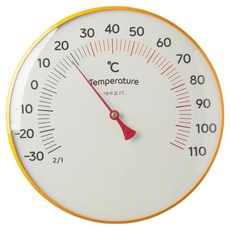 FLaiTO 韓國製 Hit One 類比溫度計 20cm, 白色, 1個