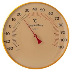 플라이토 국산 히트원 아날로그 온도계 20cm, 골드, 1개