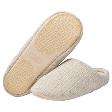 ARYKO 防樓層噪音緩衝客廳拖鞋, 米色, 1個